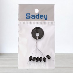 Стопор овальний чорний, 6шт/уп. розмір XL